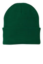 Beanies Acrylic Fabric - Forest Green, 3-Inch Folding Cuff (1 Piece)