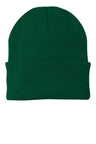 Beanies Acrylic Fabric - Forest Green, 3-Inch Folding Cuff (1 Piece)
