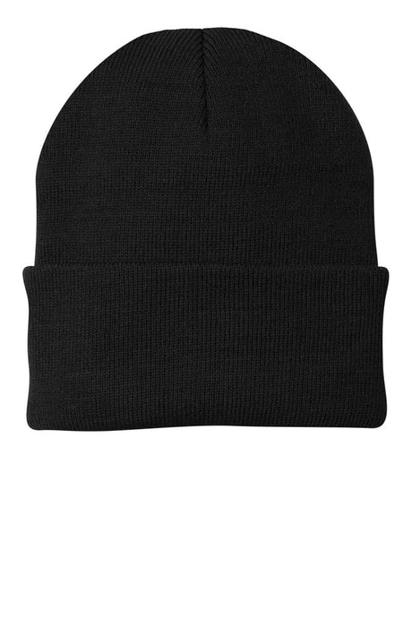 Beanies Acrylic Fabric - Black, 3-Inch Folding Cuff (1 Piece)