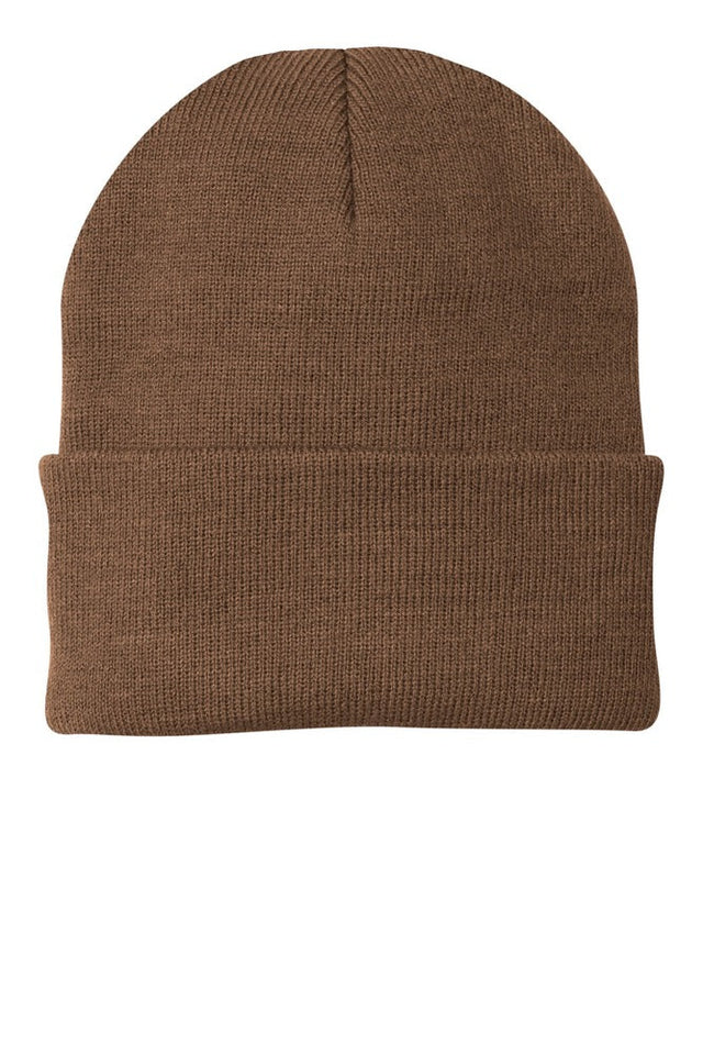 Beanies Acrylic Fabric - Brown, 3-Inch Folding Cuff (1 Piece)
