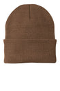 Beanies Acrylic Fabric - Brown, 3-Inch Folding Cuff (1 Piece)