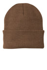 Beanies Acrylic Fabric - Brown, 3-Inch Folding Cuff (1 Piece)