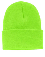 Beanies 100 Percent Acrylic Fabric - Neon Green, 3-Inch Folding Cuff (1 Piece)