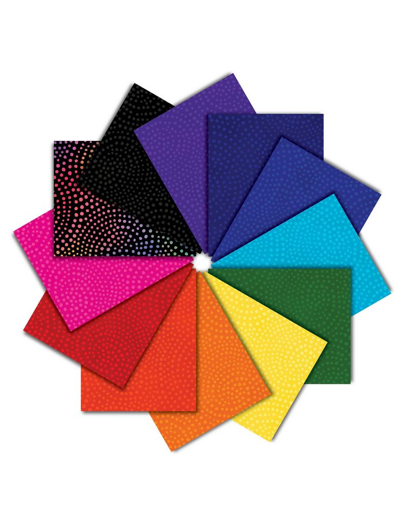 Cotton Fat Quarter Bundle Twirl Rainbow