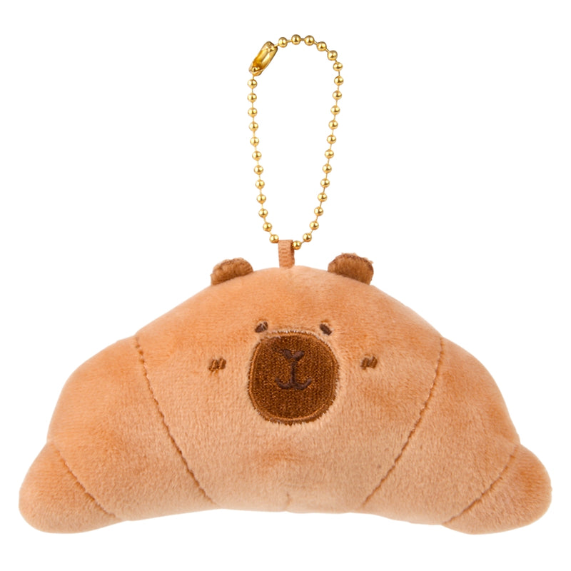 Mini Capybara Croissant Plush 4.75"