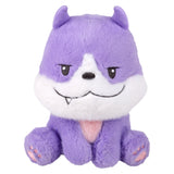 Purple Plush Sitting Dog 9" (1 PC)