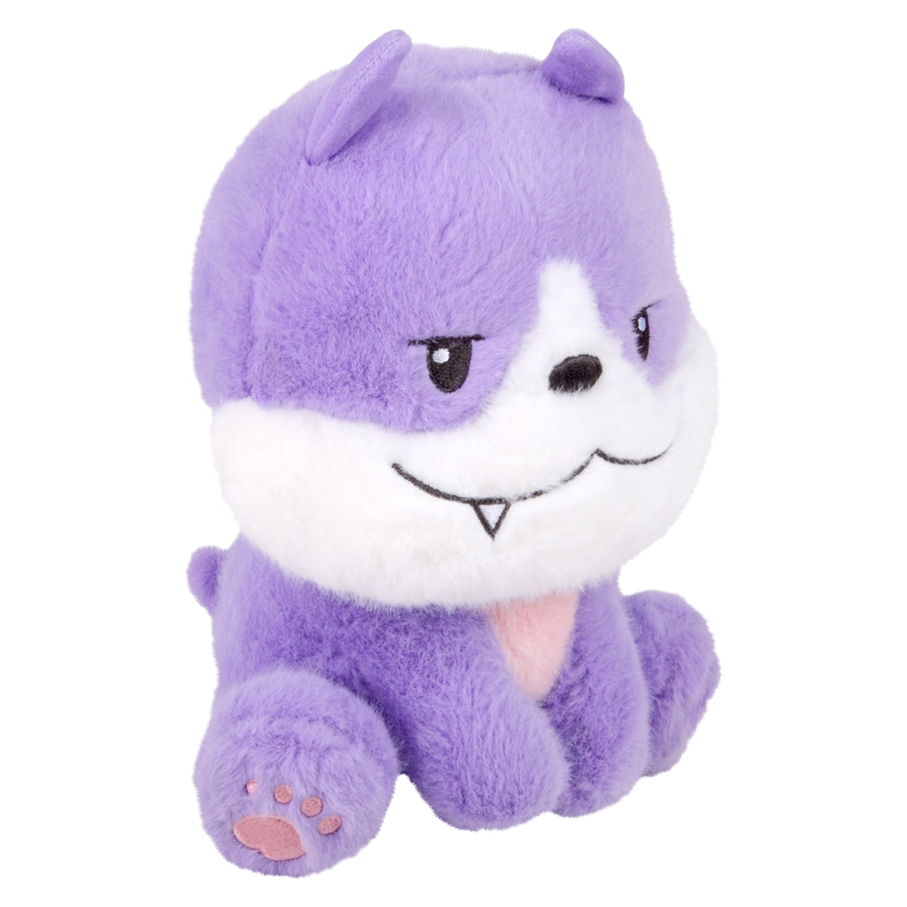 Purple Plush Sitting Dog 9" (1 PC)