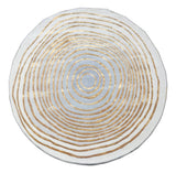 Beluga Tufted Design 50 Wool Viscose Area Rug - Ivory Grey Gold, Hand Tufted, Round (6' X 6' Round)