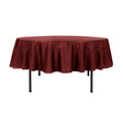 90″ Cranberry Crinkle Crushed Taffeta Round Tablecloth