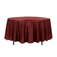 108″ Cranberry Crinkle Crushed Taffeta Round Tablecloth