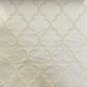 Crawford Fabric - Cotton Polyester Embossed Medallion Jacquard Fabric, Natural/Washed, 58" Width (1 Yard)