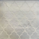Crawford Fabric - Cotton Polyester Embossed Medallion Jacquard Fabric, Natural/Washed, 58" Width (1 Yard)