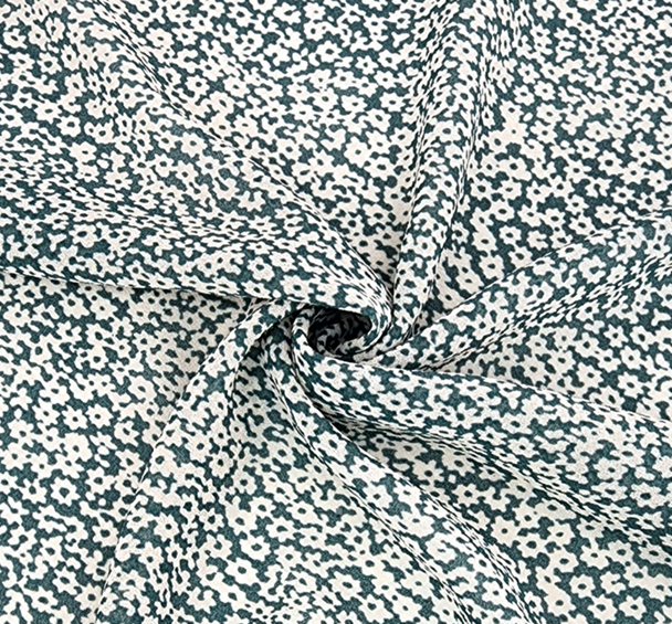 Teal Crepe Chiffon Fabric 57/58" Wide Sheer Polyester 1 Yard  Apparel Fabric