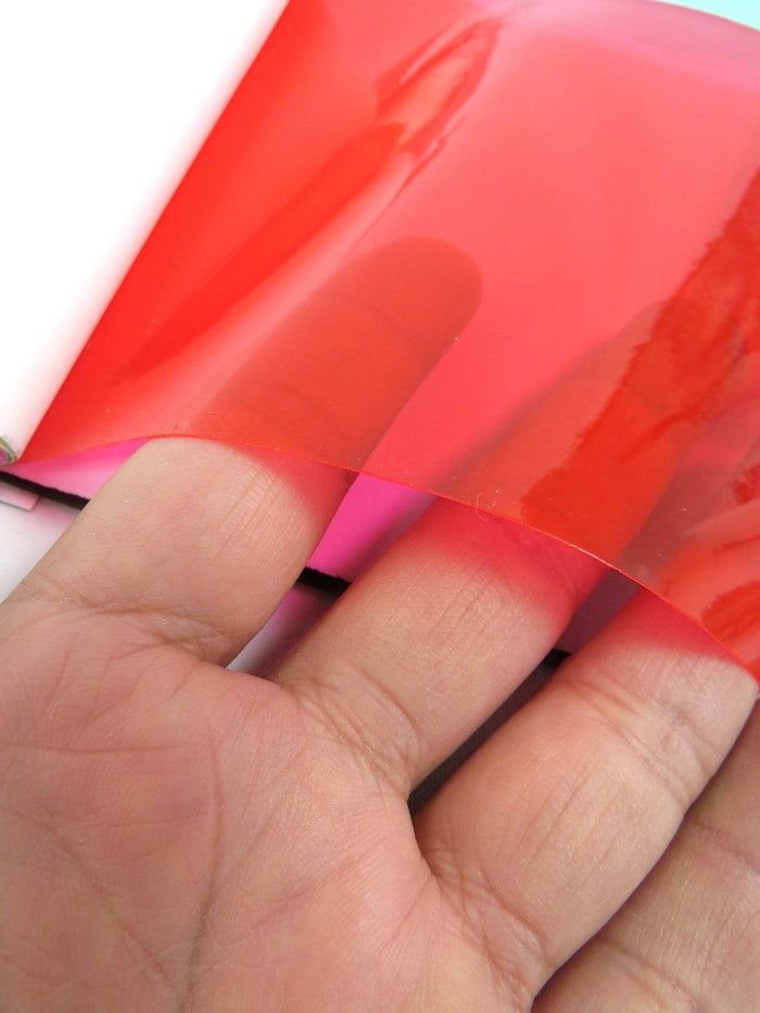 Crimson 12 Gauge Tinted Plastic Vinyl Fabric by the Yard