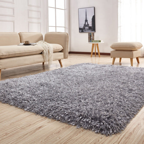 Hand-Tufted Luxe Shag Plush Rug Shag Rugs - Multicolored Plush Shag, 3" Pile (2' X 3')