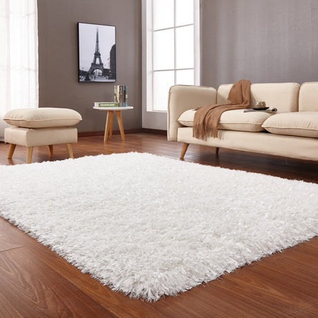 Hand-Tufted Luxe Shag Plush Rug Shag Rugs - Multicolored Plush Shag, 3" Pile (2' X 3')