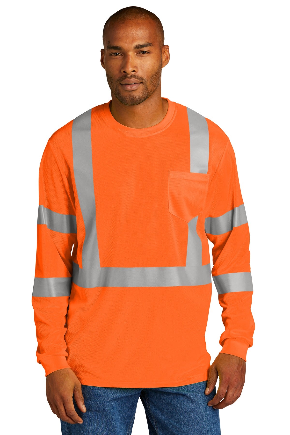 CornerStone ® ANSI 107 Class 3 Mesh Long Sleeve Tee.