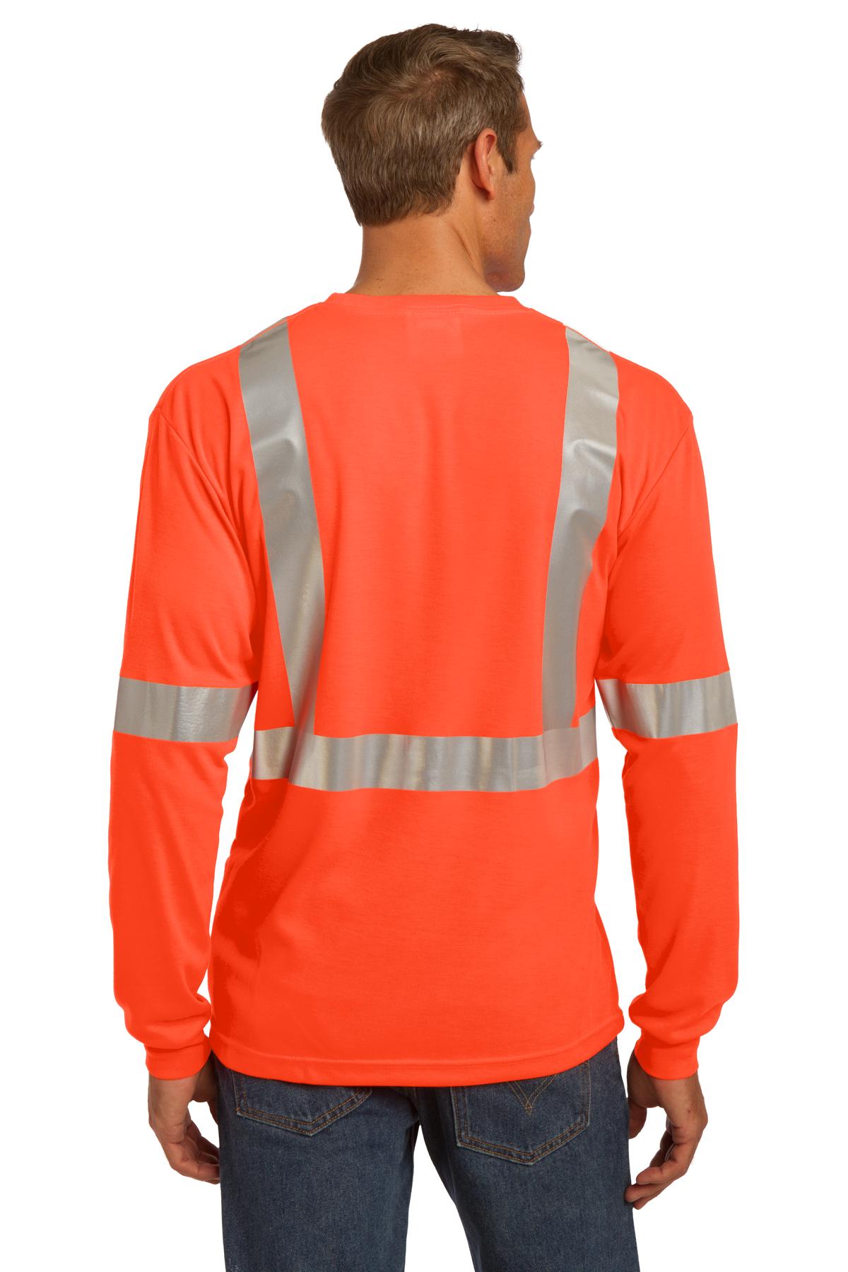 CornerStone® ANSI 107 Class 2 Long Sleeve Safety T-Shirt.