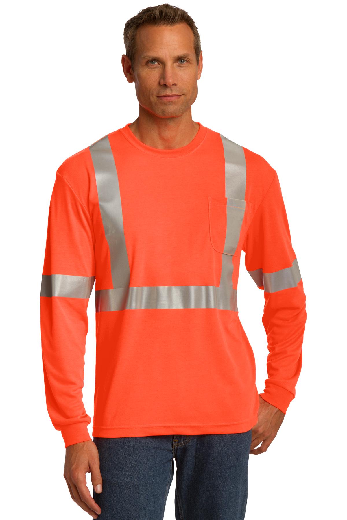 CornerStone® ANSI 107 Class 2 Long Sleeve Safety T-Shirt.