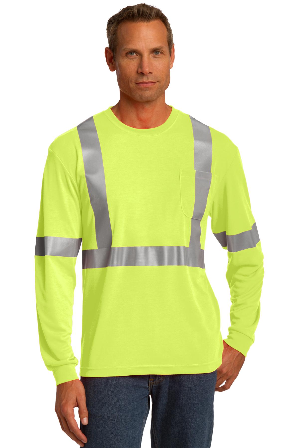 CornerStone® ANSI 107 Class 2 Long Sleeve Safety T-Shirt.