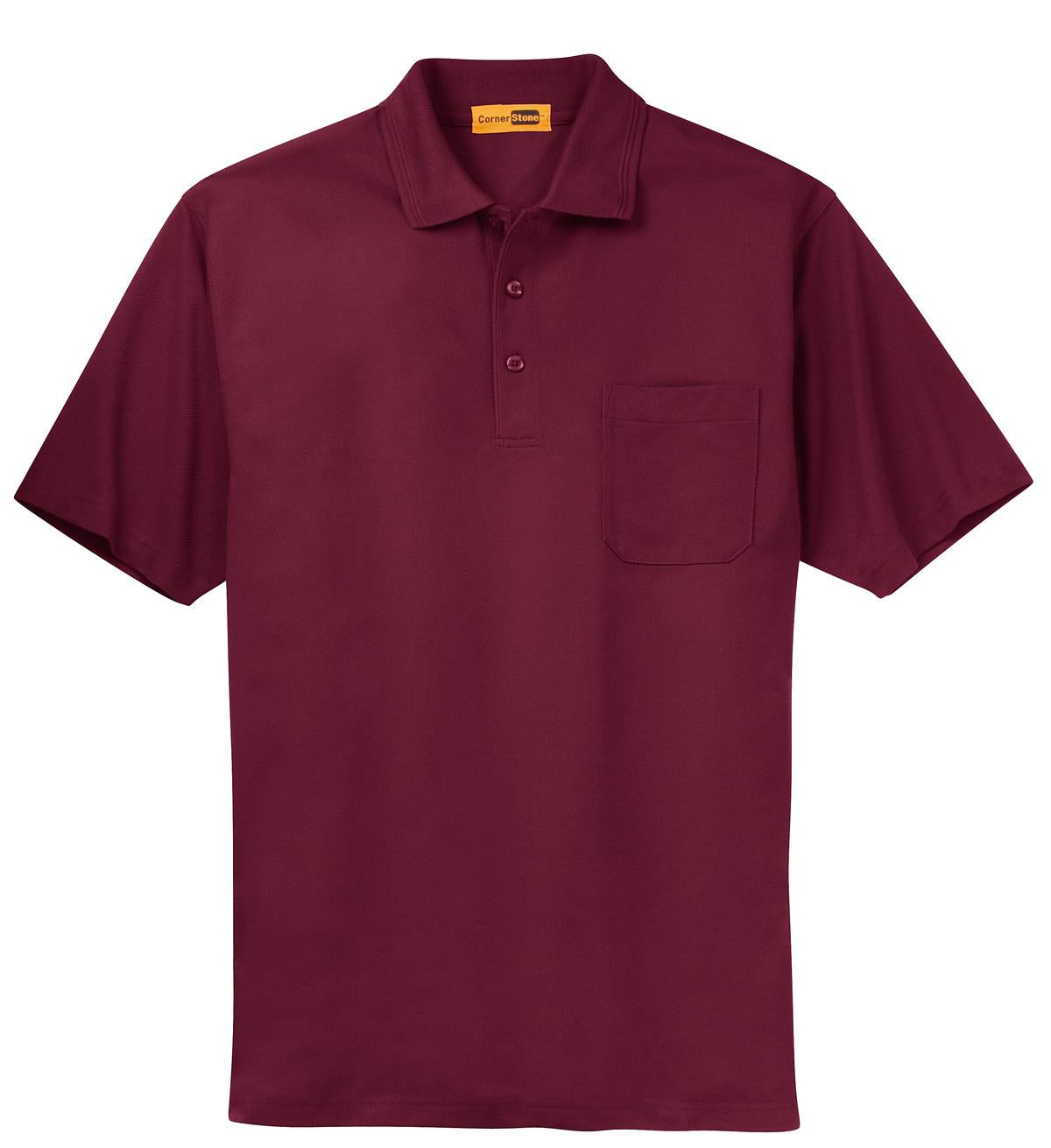 CornerStone® - Industrial Pocket Pique Polo.