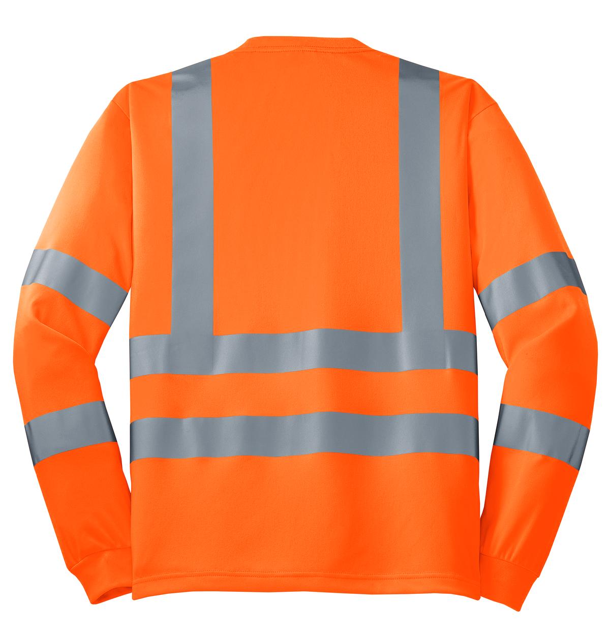 CornerStone® - ANSI 107 Class 3 Long Sleeve Snag-Resistant Reflective T-Shirt.