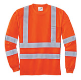 CornerStone® - ANSI 107 Class 3 Long Sleeve Snag-Resistant Reflective T-Shirt.