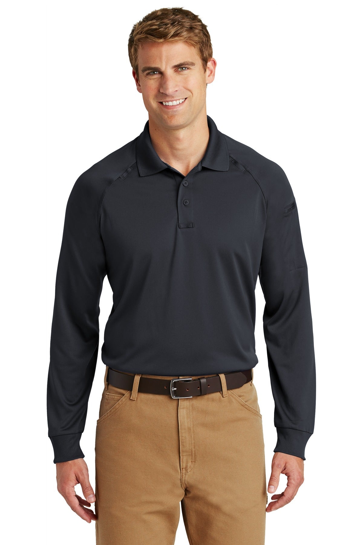 CornerStone® - Select Long Sleeve Snag-Proof Tactical Polo.