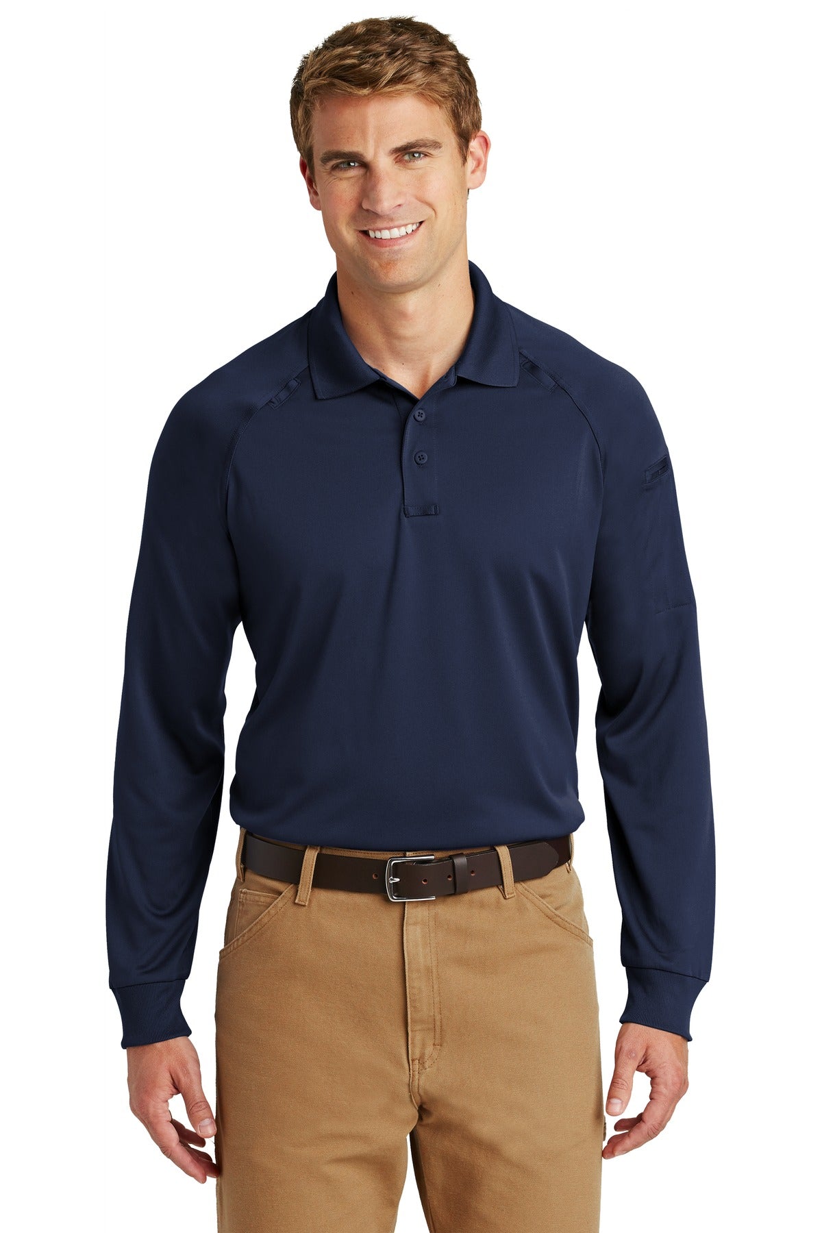 CornerStone® - Select Long Sleeve Snag-Proof Tactical Polo.