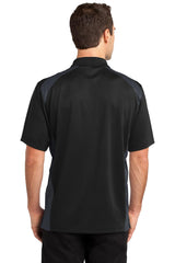 CornerStone® Select Snag-Proof Two Way Colorblock Pocket Polo.