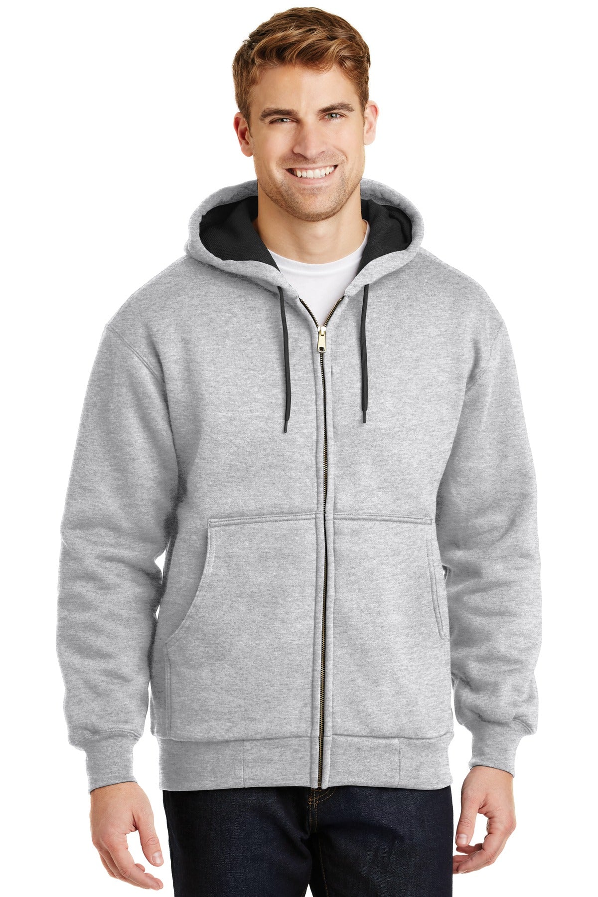 CornerStone® - Heavyweight Full-Zip Hooded Sweatshirt with Thermal Lining.