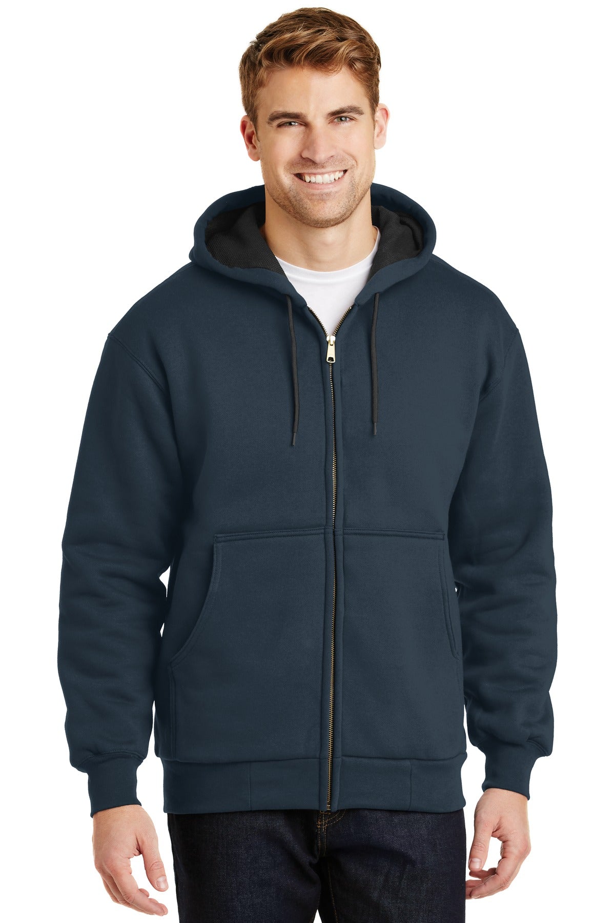 CornerStone® - Heavyweight Full-Zip Hooded Sweatshirt with Thermal Lining.