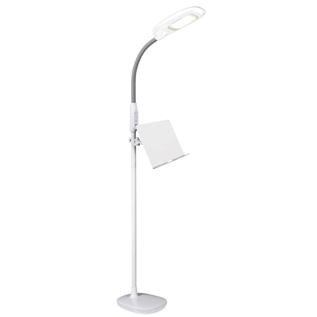 OttLite LED Floor Lamp with USB and Tablet Stand