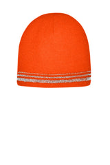 CornerStone ®  Lined Enhanced Visibility with Reflective Stripes Beanie .