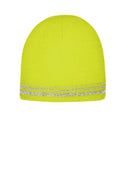 CornerStone ®  Lined Enhanced Visibility with Reflective Stripes Beanie