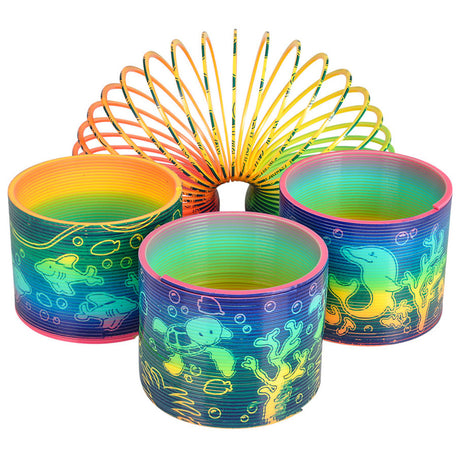 Aquatic Animal Print Coil Spring (12 PC Display)