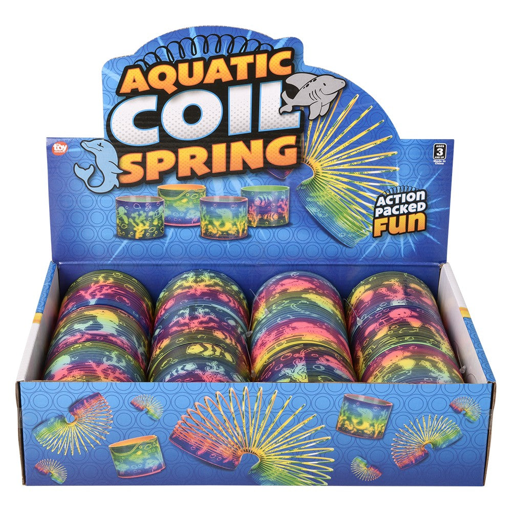 Aquatic Animal Print Coil Spring (12 PC Display)