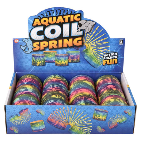 Aquatic Animal Print Coil Spring (12 PC Display)