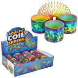 Aquatic Animal Print Coil Spring (12 PC Display)
