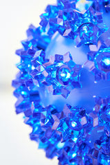 5.5" Twinkling Blue Crystal Sphere