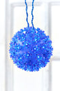 5.5" Twinkling Blue Crystal Sphere