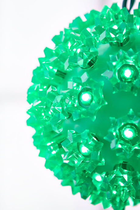5.5" Twinkling Green Crystal Sphere