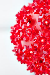 5.5" Twinkling Red Crystal Sphere