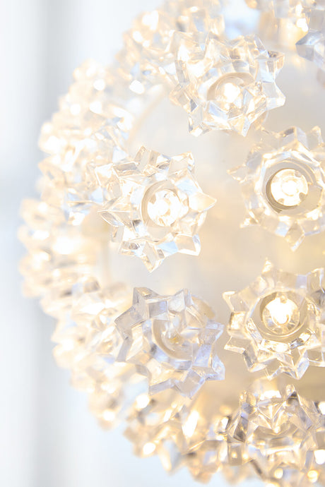5.5" Twinkling Warm White Crystal Sphere