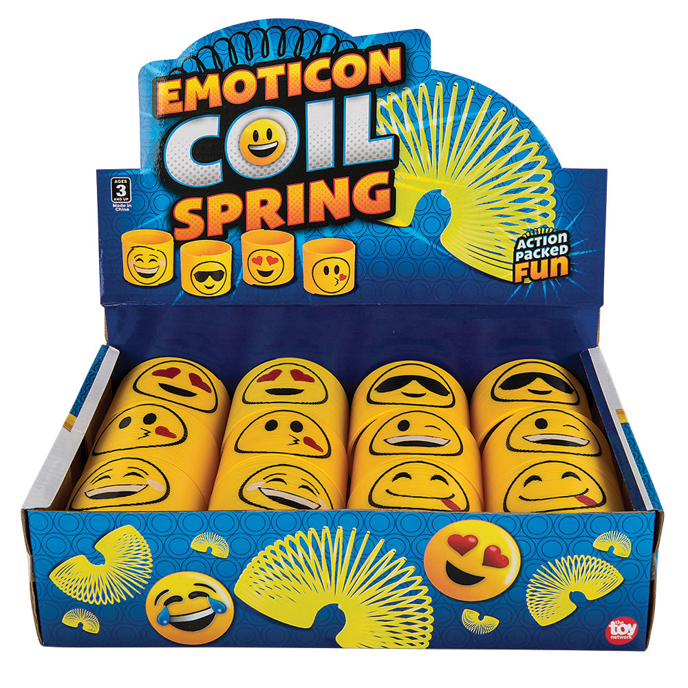 Emoticon Coil Spring (12 Pc Display)