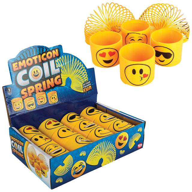 Emoticon Coil Spring (12 Pc Display)