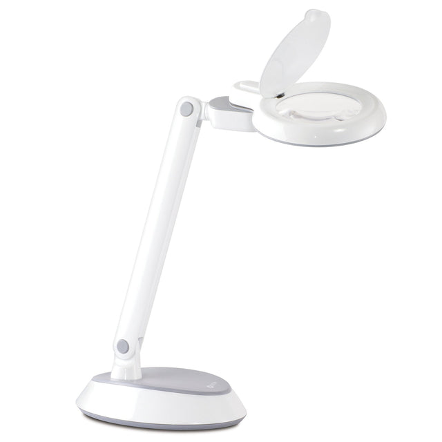 OttLite Space-Saving LED Magnifier Desk Lamp
