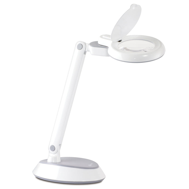 OttLite Space-Saving LED Magnifier Desk Lamp