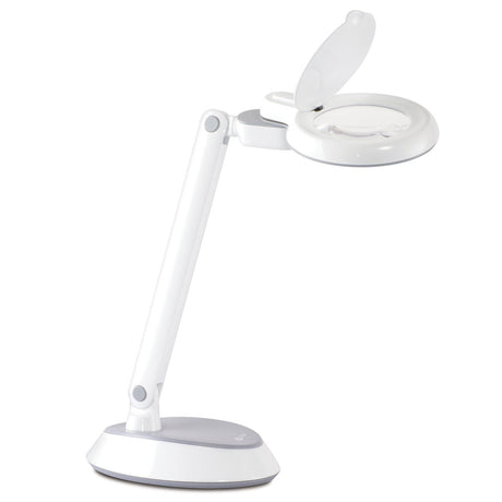 OttLite Space-Saving LED Magnifier Desk Lamp