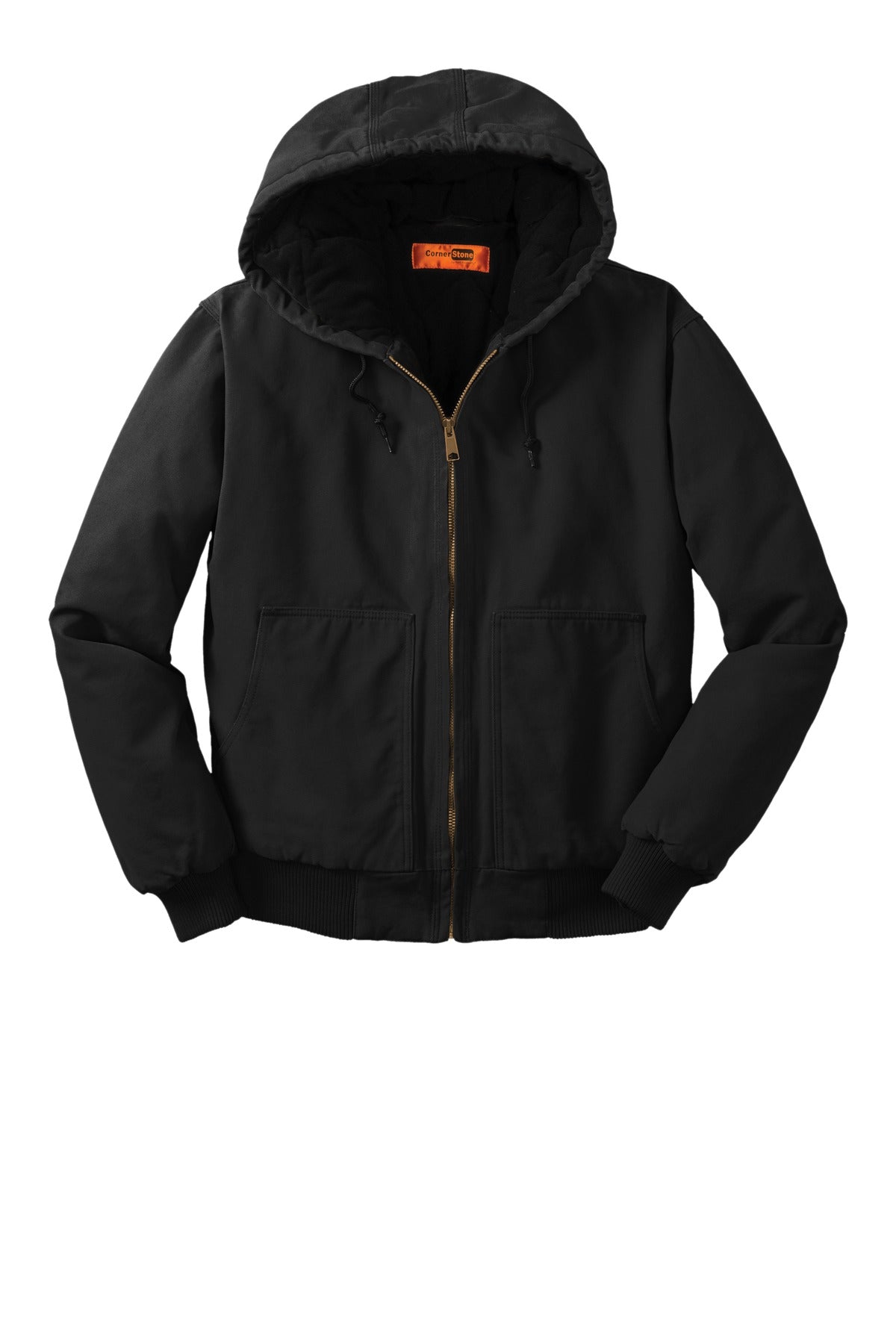 CornerStone® Washed Duck Cloth Insulated Hooded Work Jacket.